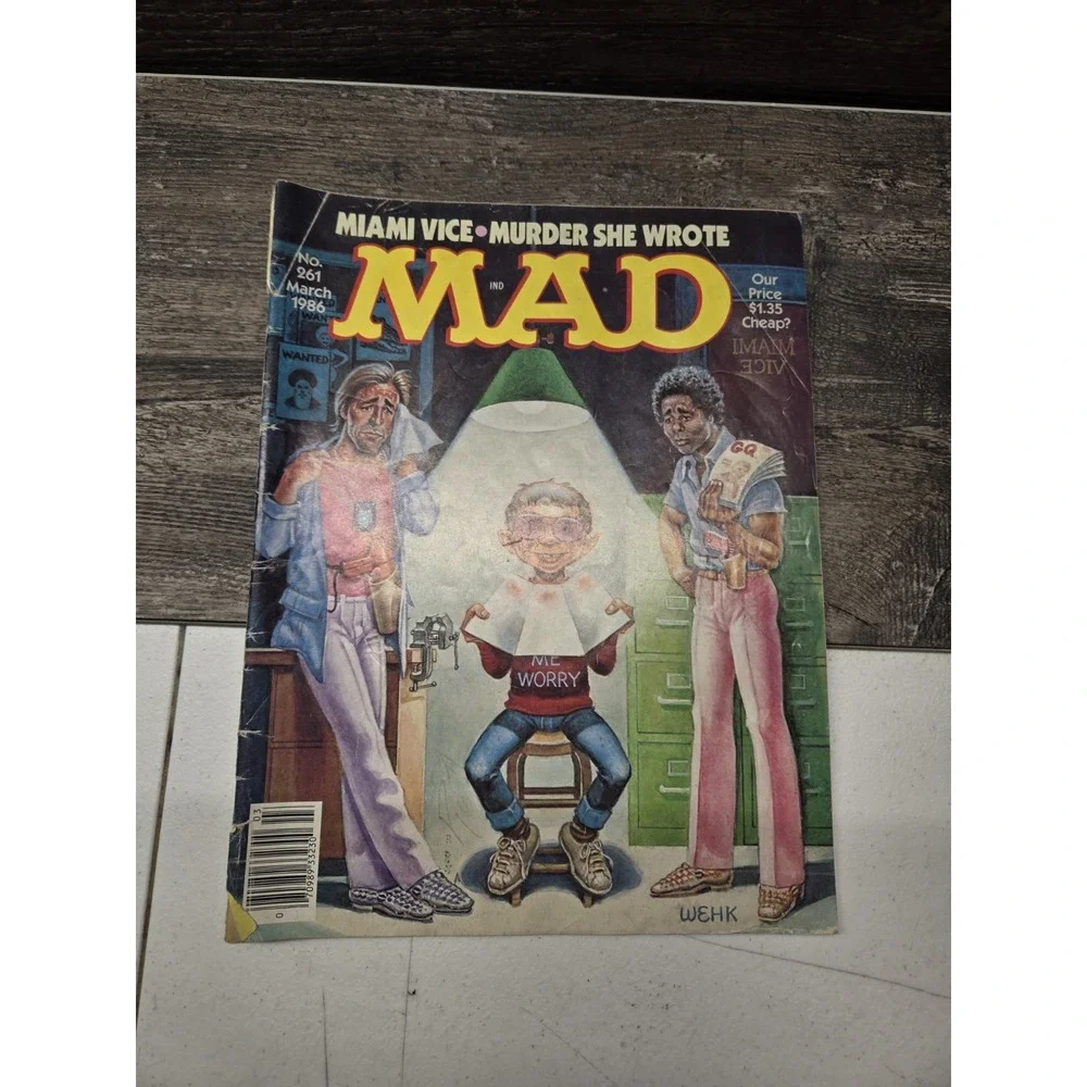 1986 MAD Magazine #261 FN+ 6.5‎ Miami Vice Parody / Fisherman Collection
